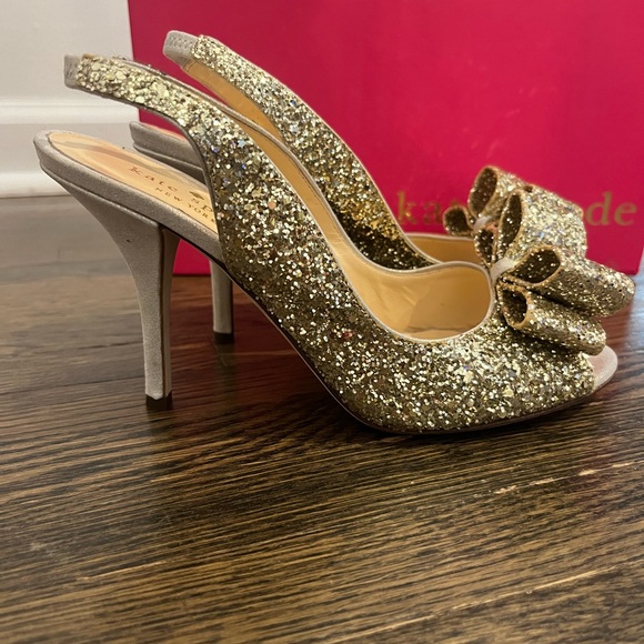 Kate Spade "Charm" Glitter heels - Picture 7 of 7